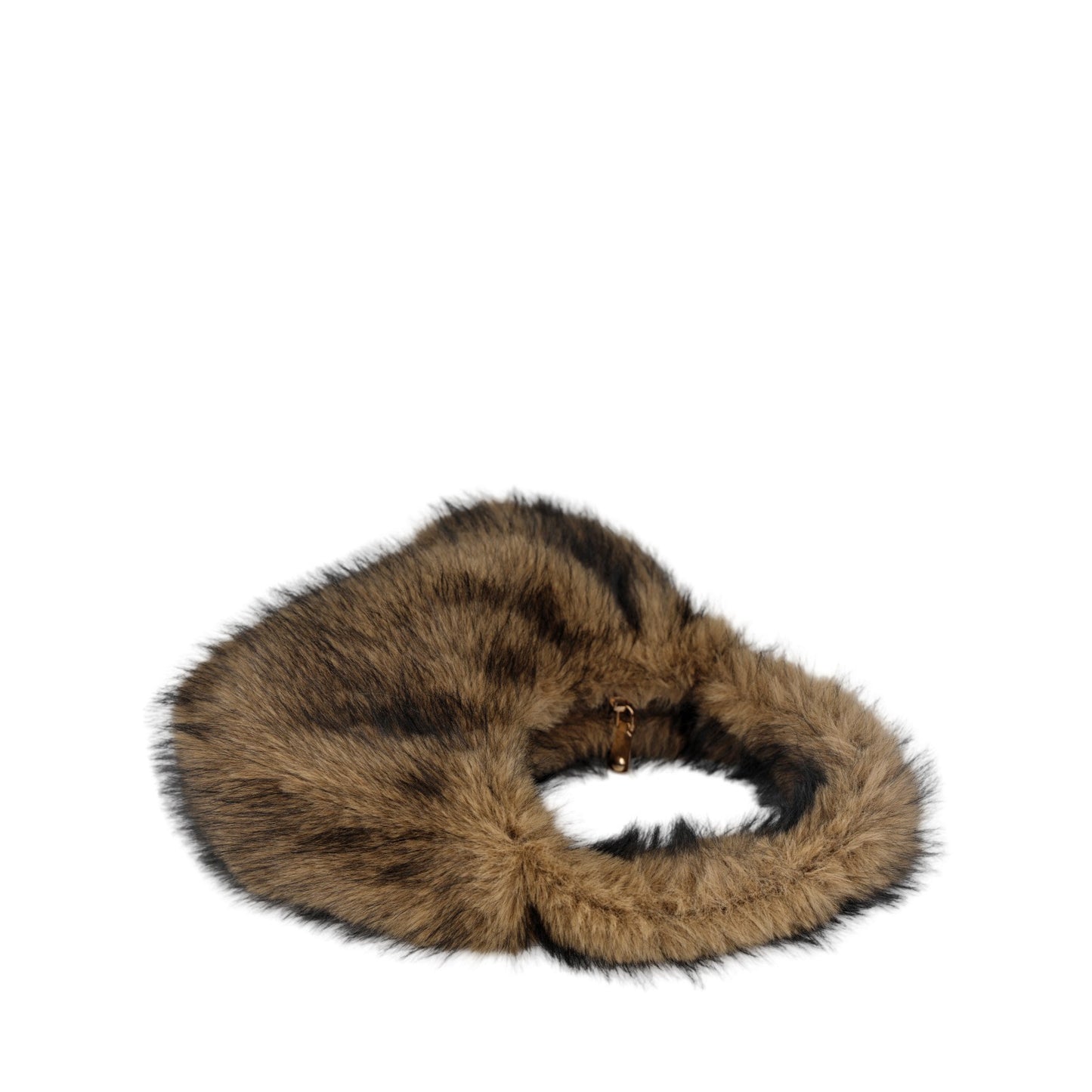 Solid Color Plush Dumpling Bag Simple Style Niche Design Faux Fur Handbag Tote Small Women's Underarm Hobo Bag