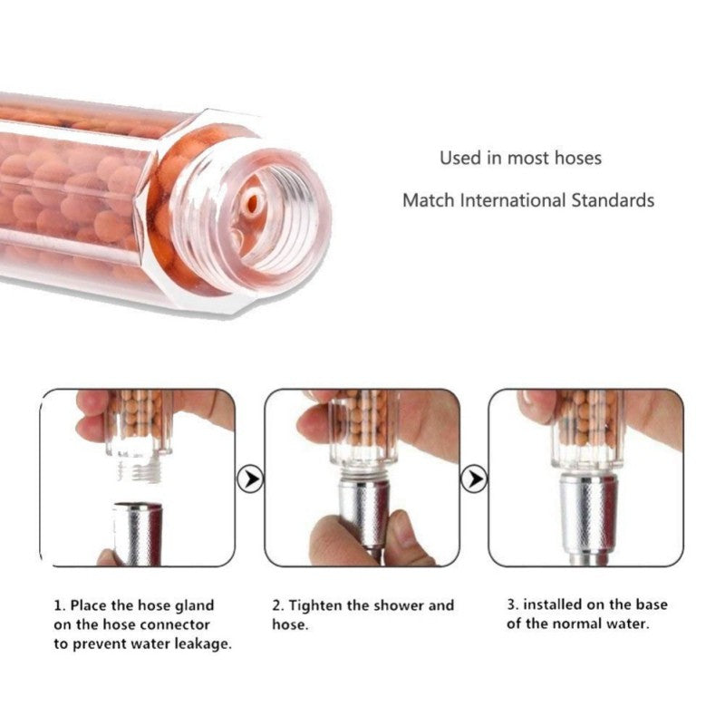 Chuveiro LED com Filtragem Chuveiro com Mudança Automática de 7 Cores Chuveiro de Alta Pressão Chuveiros Spray Economizadores de Água
