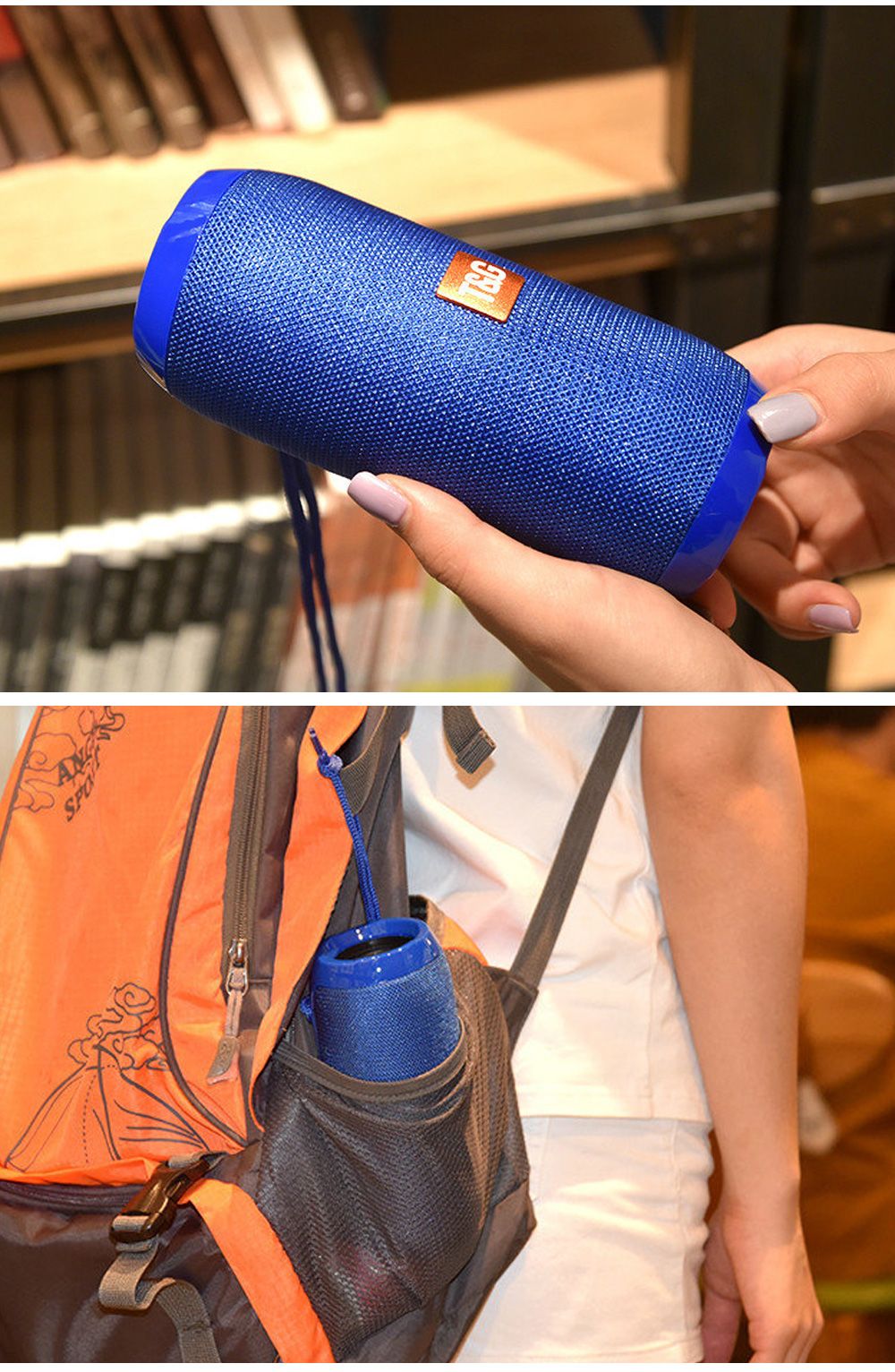 TG117 Bluetooth Speakers Portable Wireless Sound Box  Outdoor Loudspeaker Waterproof Stereo Surround Supports TF Radio