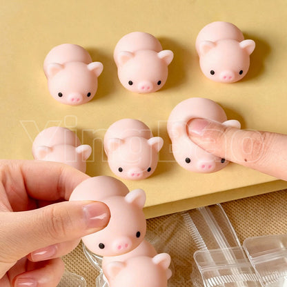4/5/6PCS Kawaii Squishies Mochi Animal Antistress Toys Stress Relief Ball Relaxing Mood Squeeze Gifts Party Favors for Birthday