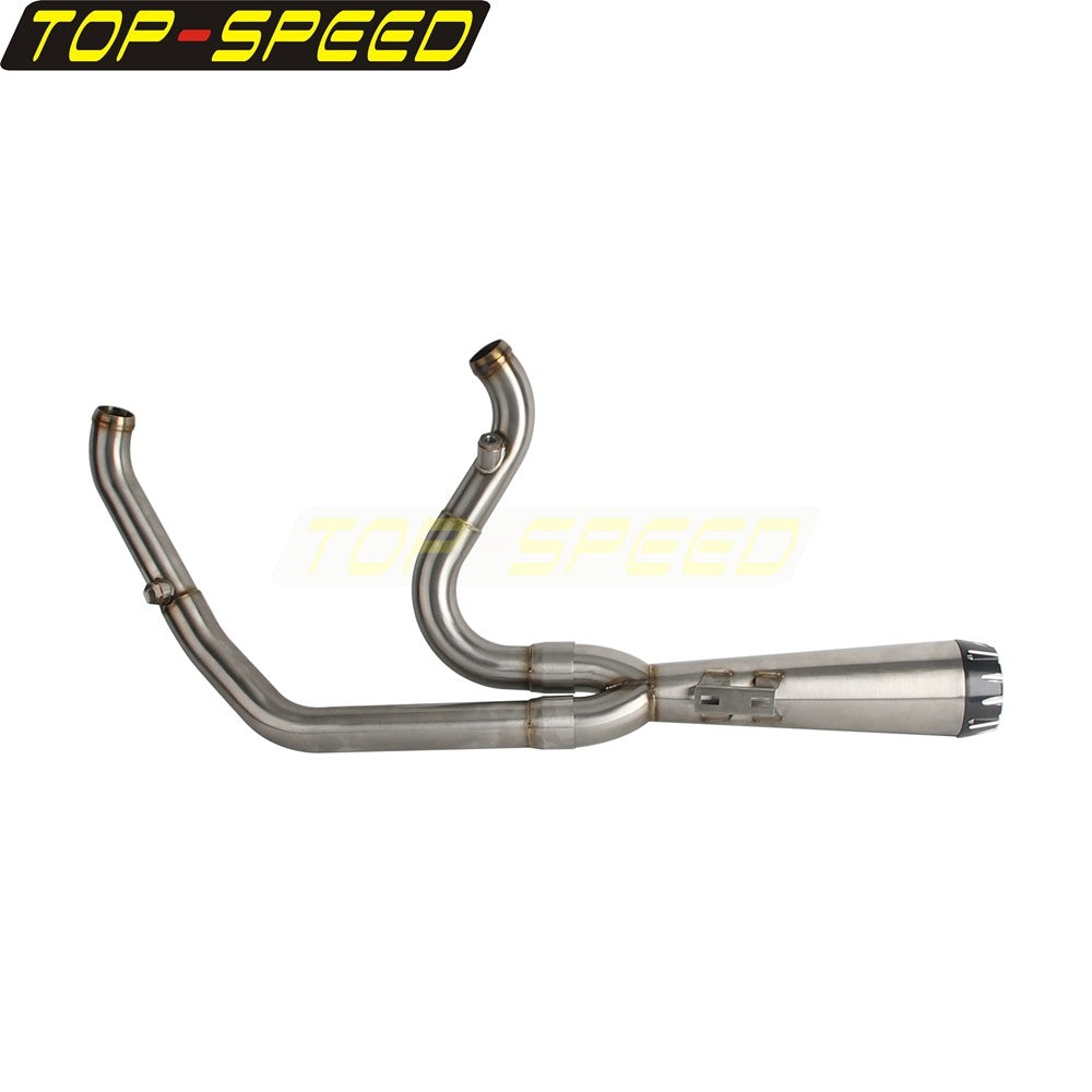 For Harley CVO Street Glide FLHXSE 2017-2025 CVO Road Glide ST FLTRXSTSE 2024-2025 2-Into-1 Exhaust Motorcycle Touring Mufflers
