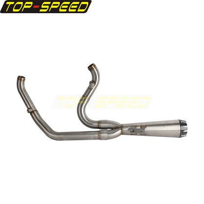 For Harley CVO Street Glide FLHXSE 2017-2025 CVO Road Glide ST FLTRXSTSE 2024-2025 2-Into-1 Exhaust Motorcycle Touring Mufflers