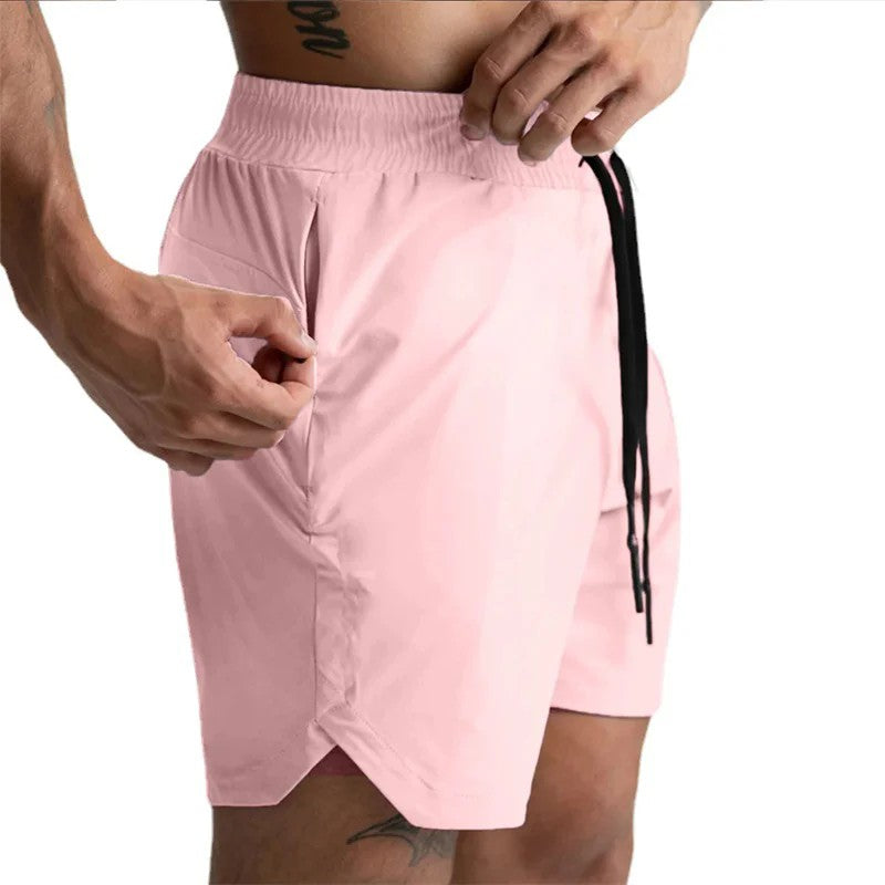 Men Running Bodybuilding Shorts Man Summer Gyms Workout shorts Male Breathable Quick Dry Sportswear Jogger multi-pocket Shorts