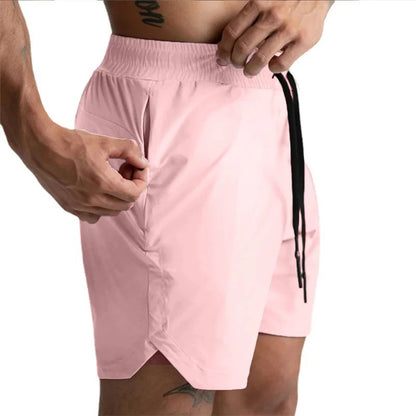 Men Running Bodybuilding Shorts Man Summer Gyms Workout shorts Male Breathable Quick Dry Sportswear Jogger multi-pocket Shorts