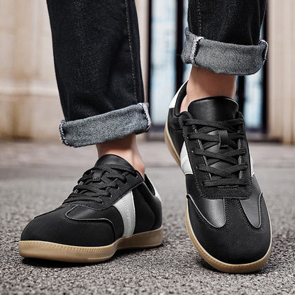 Oiaano Unisex Barefoot Men Leather Black Shoes Women Sneakers Platform Zero Drop Fashion Comfort Lightweight Breathable Walking