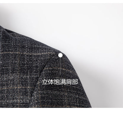 2025 Men's Slim Fit Business Casual Blazer High Quality Fashion All-in-One Banquet Korean Style Handsome Trend for All Seasons