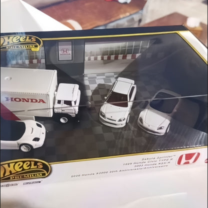 Hot Wheels 1/64 Premium Honda S2000 20th Anniversary Collectible Car Model GMH39 9C7D Garage Series Toy for Ages 5+