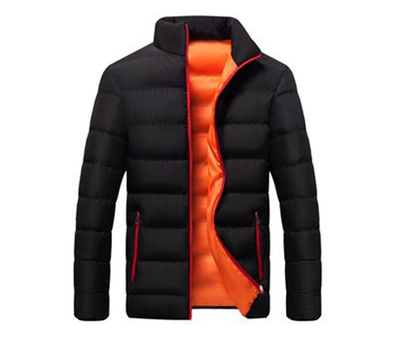 Winter thickened sports cotton jacket men stand-up cardigan outdoor cotton jacket casual jacket warm men's tops