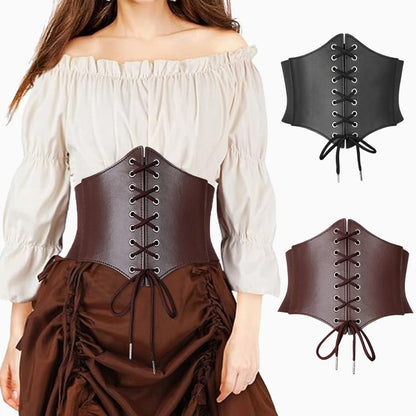 Medieval Wide Leather Armor Belt Steampunk Waist Costume Accessory Women Men Viking Knight Antique Waistband For Larp Cosplay