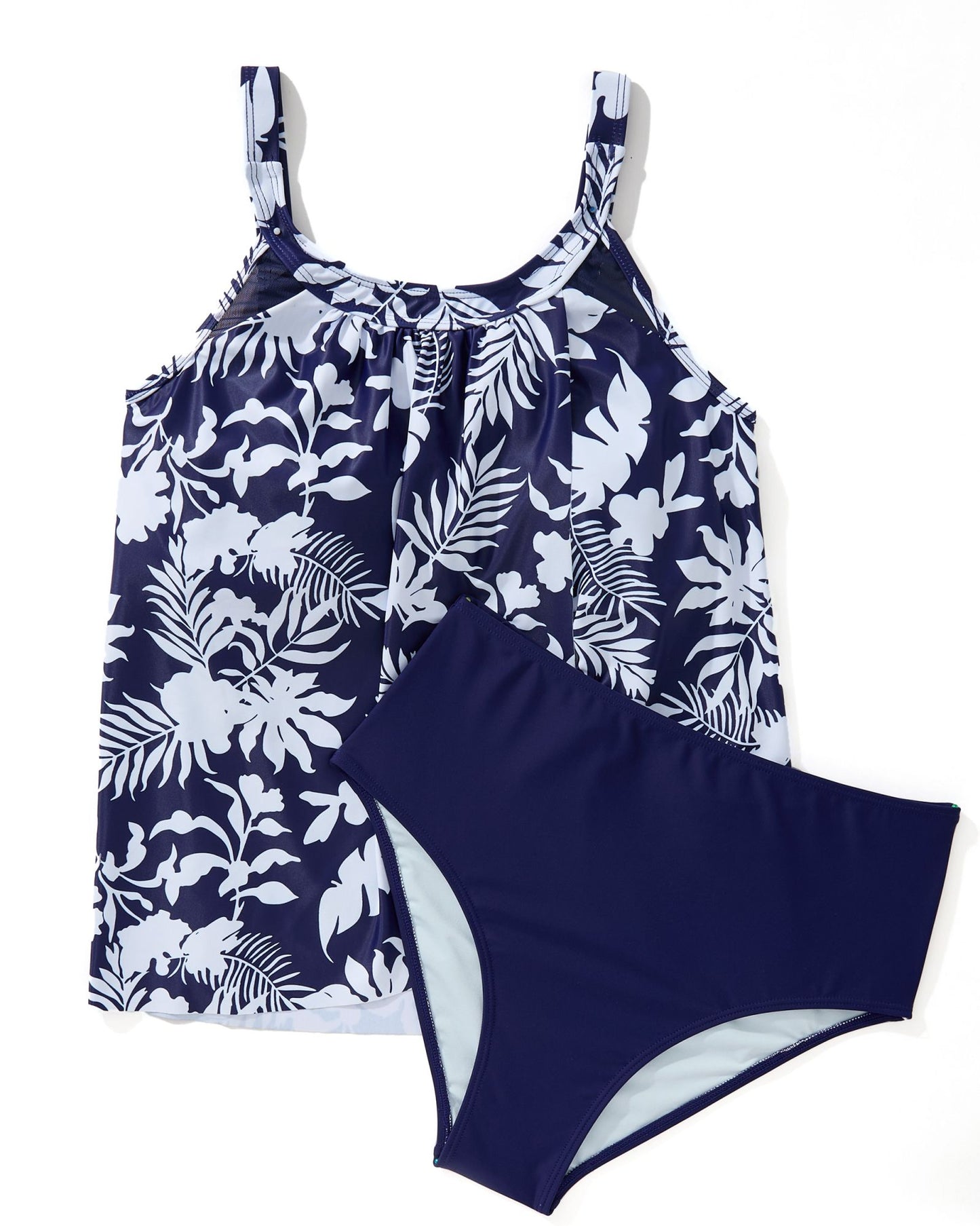 Women Tummy Control Tankini Bathing Suits High Waisted Padded Swimwear Plus Size Beachwear Swimsuit Bikini Sets Female