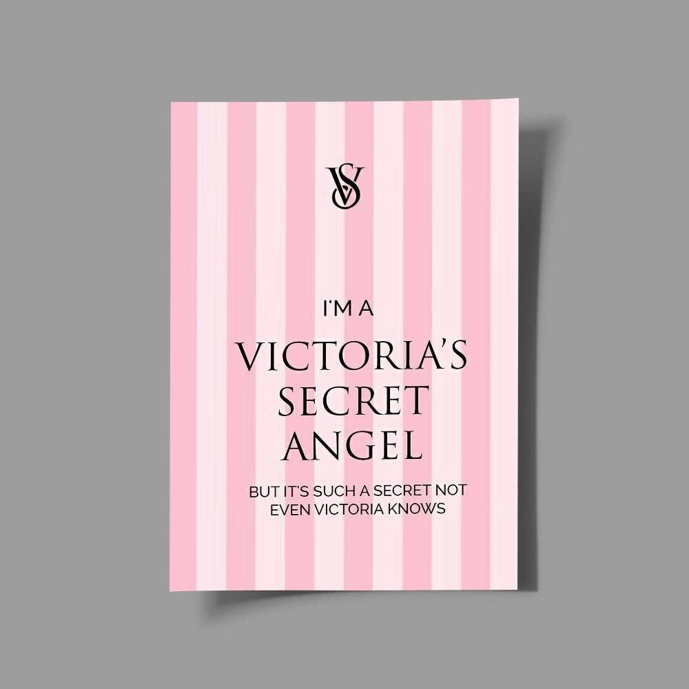 1pc V-V-Victorias-Fashion-S-Secret Poster Print For Bedroom Living Room Home Decor Painting Wall Art HD Picture Mural
