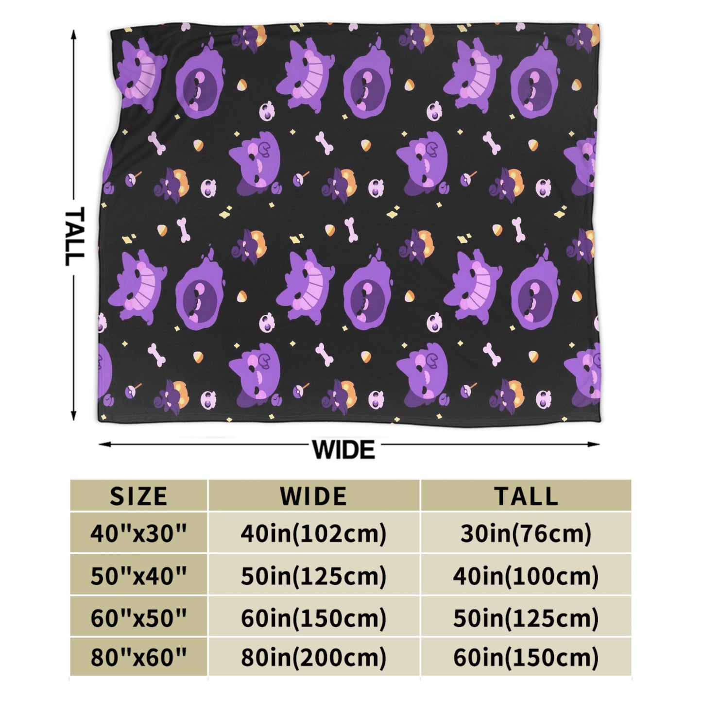 Cobertores Gengar Mantas De Pelúcia Novas Super Quentes Para Meninas Meninos Sofá Cadeira Flanela Colcha Protetor De Cama