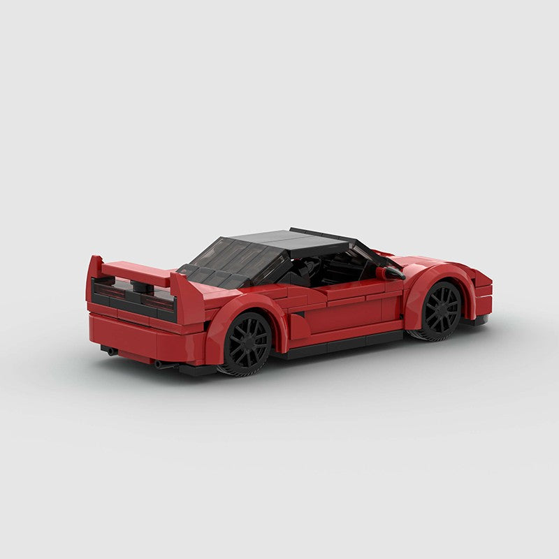 MOC Carro Esportivo de Corrida Veículo Cidade Speed Racer Modelo Técnico Blocos de Construção Tijolos Supercarro F1 Brinquedos Infantis Presentes para Meninos NSX