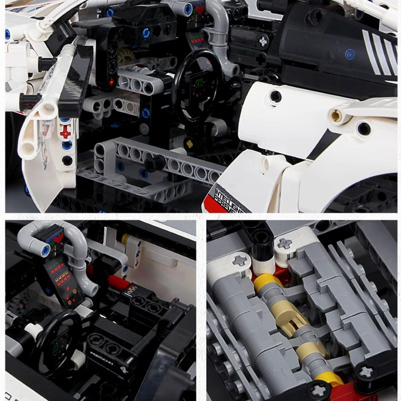 Technology Speed Champions 1580PCS 1:8 Scale Racing Car Detailed Building Blocks Model Car Display Vehicle Collection Decor Gift