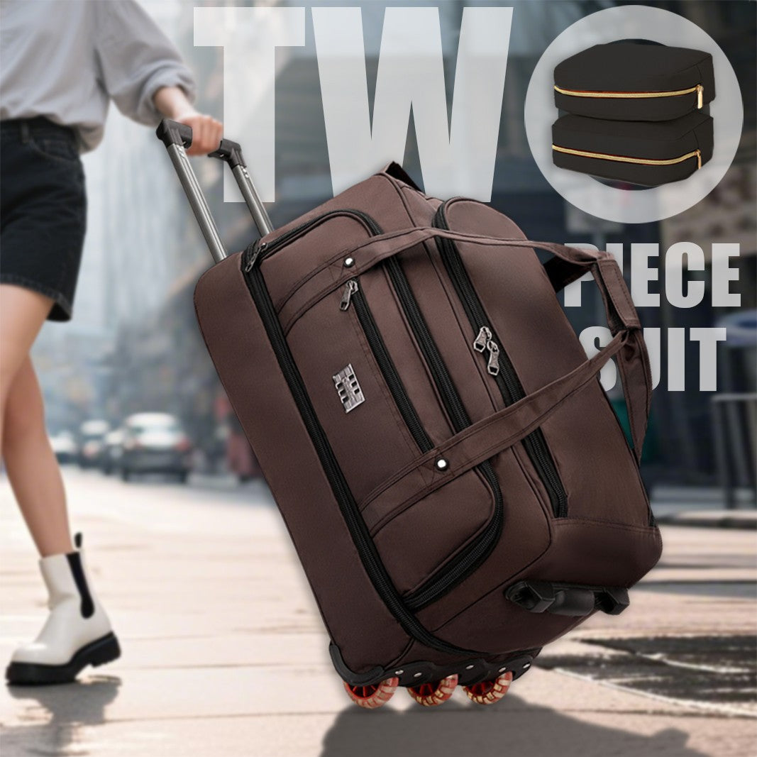 Multifunctional Trolley Travel Bag, Large-Capacity Men's and Women's Business Boarding Bag, Short-Distance Luggage Bag, Portable