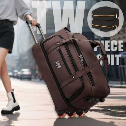 Multifunctional Trolley Travel Bag, Large-Capacity Men's and Women's Business Boarding Bag, Short-Distance Luggage Bag, Portable