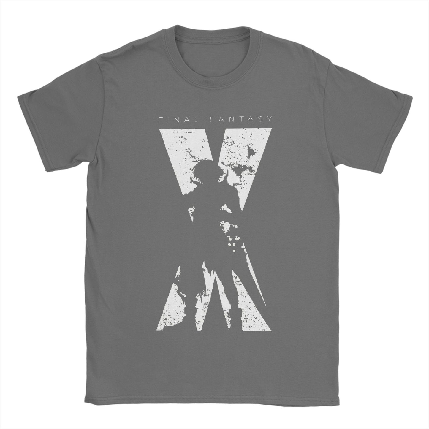 Men's Final Fantasy X Minimal T Shirts  Cotton Tops Novelty Short Sleeve Crewneck Tees Party T-Shirts