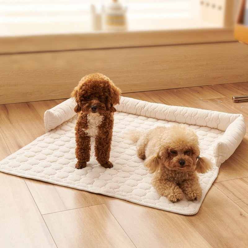 Inverno Quente Cama de Cachorro Sofá Capa Cobertor Super Macio Almofada Tapete para Cães Pequenos Travesseiro de Pescoço de Pelúcia Ninho de Gato Cama Para Perros