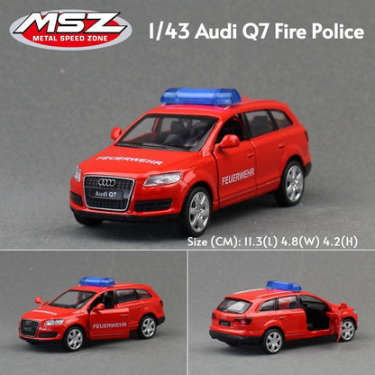 MSZ 1/43 Audi RS7 R8 RS5 Q7 Volkswagen T1 Bus Beetle Toy Car Model Diecast Metal Miniature Pull Back Collection Gift Children