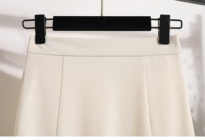 Ladies' Summer High Waist Plus Size Skirts 2026 Mid To Long Flowing Suit Skirt New Style Casual Solid Color A-line Skirt