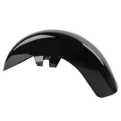 Para-lama dianteiro de plástico ABS preto vívido para motocicleta Harley Touring Road Electra Street Glide 1989-2013