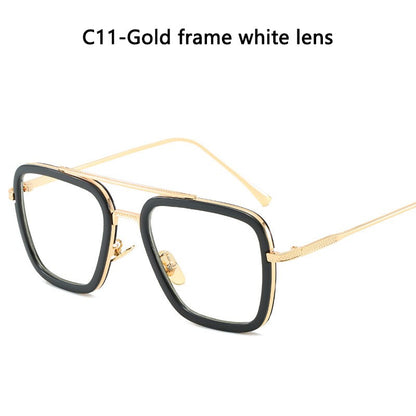 High Quality Iron Man Tony Stark Fishing Sunglasses Square Outdoor Sport Fishing Glasses Men Spider Eyewear Sports Sun Glasses