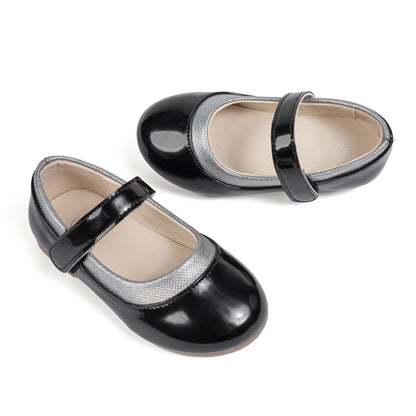 Fashion Children's Flat Shoes Non-slip PU Leather Shoes 3-colors Comfortable Wear-resistant All-season Mary Jane Princess Shoes