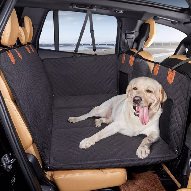 Capa de Carro Removível de Inverno Extensão Traseira Almofada para Cães Impermeável à Prova de Arranhões Antiderrapante Rede Almofada de Assento Traseiro para Pet