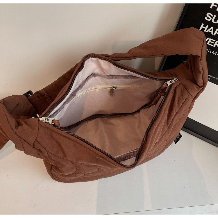 New Commuting Crossbody Bags for Women Fashion Texture and Simple Hobo Shoulder Bag Large Capacity Versatile Bags for Travel