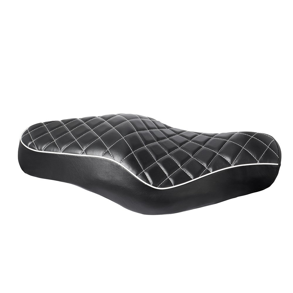 Assento Duplo de Couro PU Preto para Piloto e Passageiro Traseiro de Motocicleta para Harley Sportster XL 883 1200 48 2010-2016