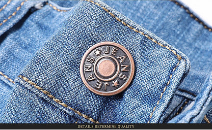 Men's Denim Jeans Thin Summer Straight Business Soft Fashion New High Quality Pants New Arrivals Dropship OL Work Trousers