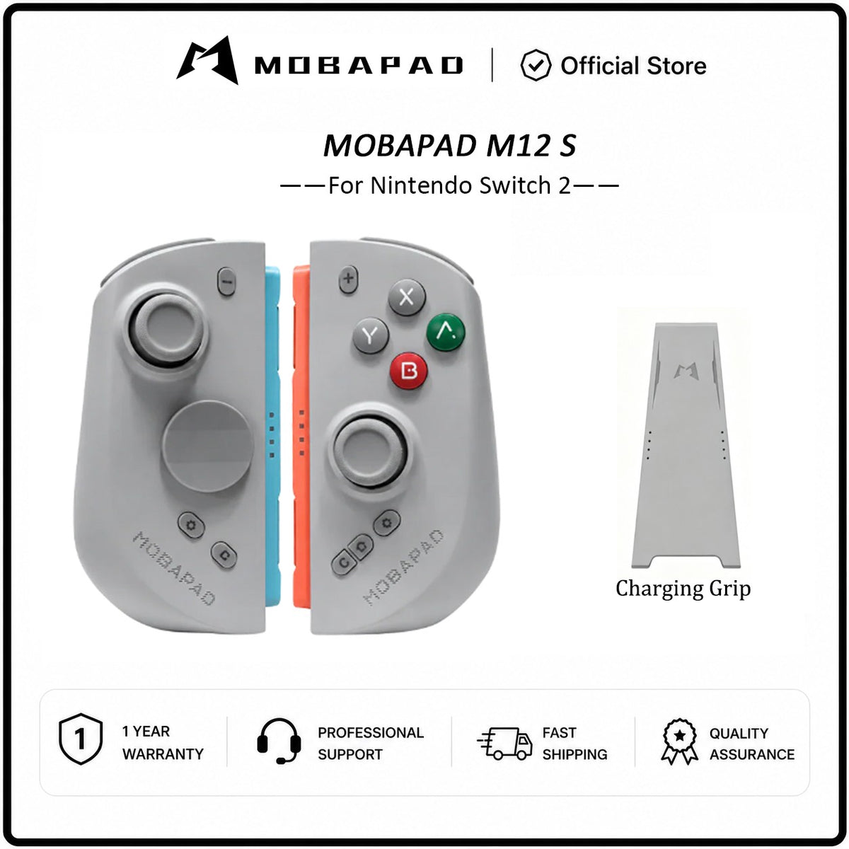 MOBAPAD M12 HD / M12 S Joypad for Nintendo Switch 2 with TMR Joystick HD Vibration Mechanical Buttons Remap Macro Gamepad