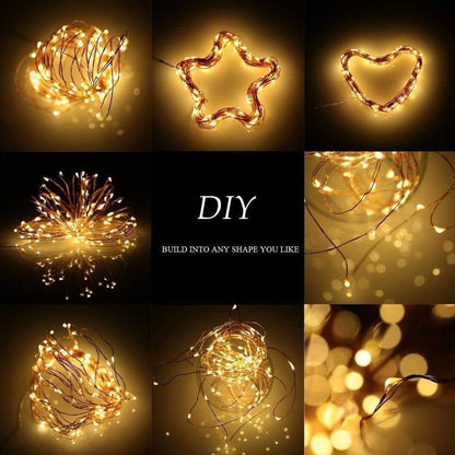 Photo Clip String Lights LED Fairy Lights Picture Clips USB Powered String Light with Clips for Bedroom Christmas Party Decor