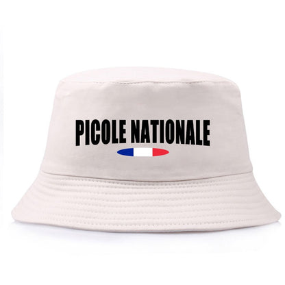 Summer Picole Nationale Bob Man Reversible Bucket Hat Women Cotton Fisherman Cap Unisex Outdoor Sport Sun Activities Panama