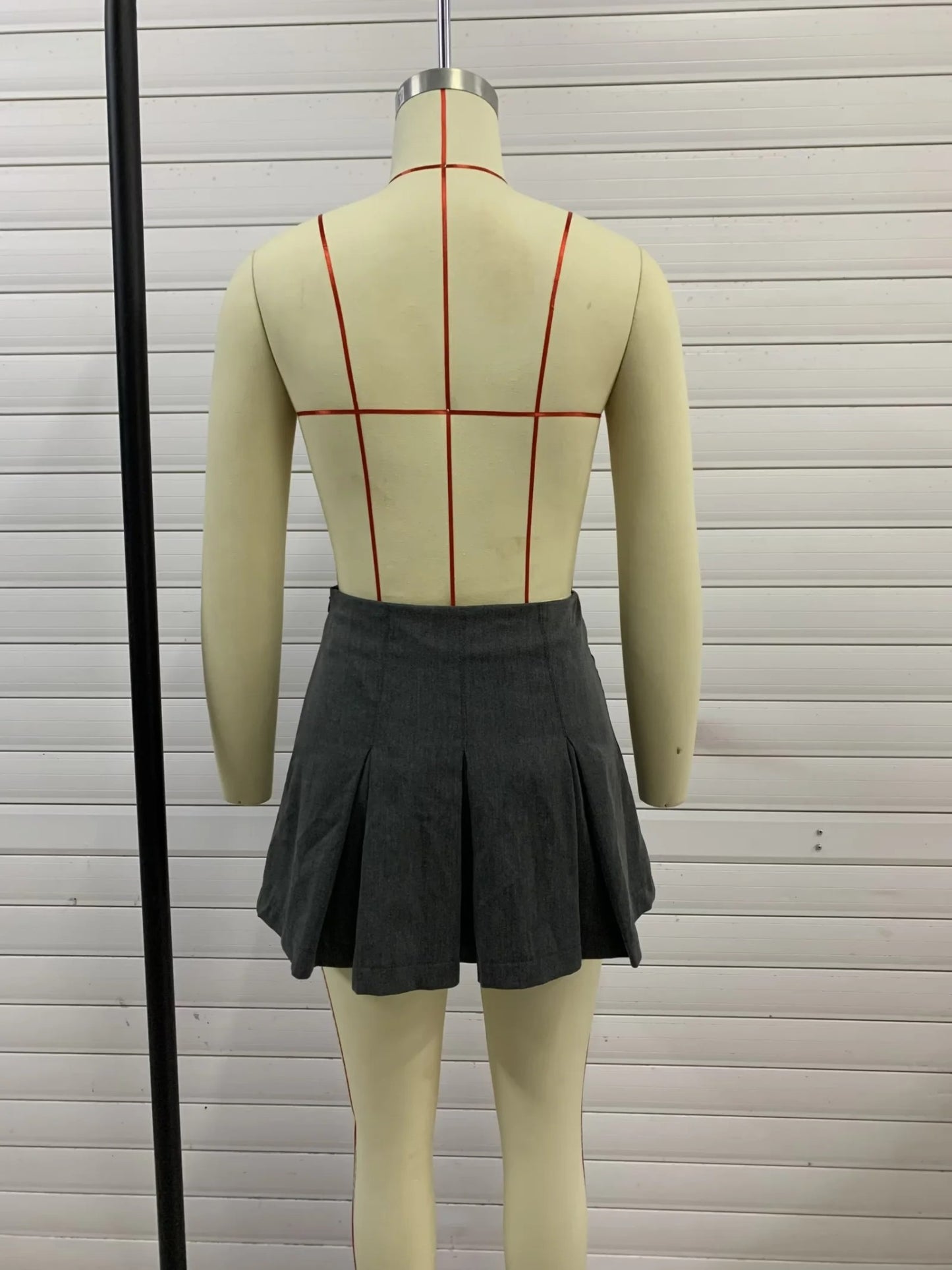 TRAFZA 2025 Spring Summer Women Casual Tierred Mini Skirts Fashion Vintage Solid