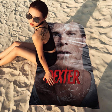 Dexter American Classic Horror Anime Microfiber Beach Towel Absorbent Quick Dry Soft Yoga Swimming Resort Mountain ClimbingTowel