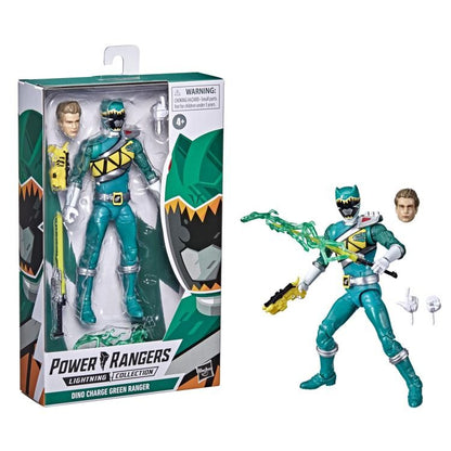 Power Rangers Lightning Collection Ranger Zeo Amarelo, Ranger Fantasma do Espaço, Ranger Rosa Dino Charge, Ranger Verde - Bonecos de Ação