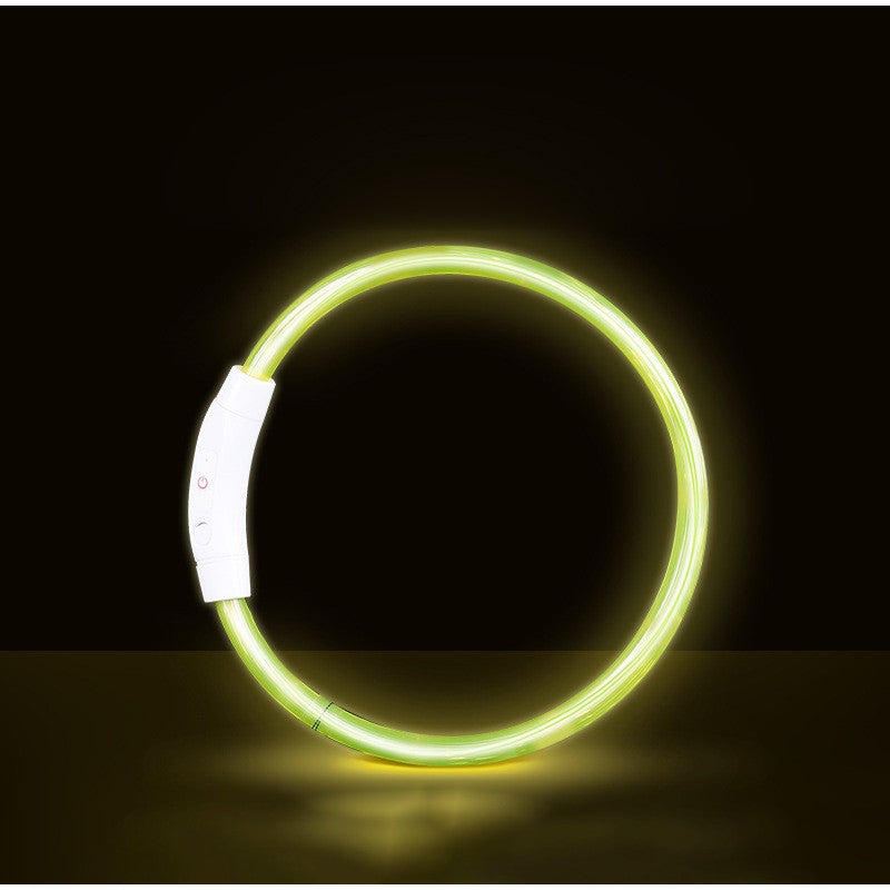 Coleira Luminosa LED para Cães e Gatos, Recarregável USB, Noturna, Anti-perda, Para Cães e Gatos de Pequeno, Médio e Grande Porte, Acessórios de Segurança para Animais de Estimação