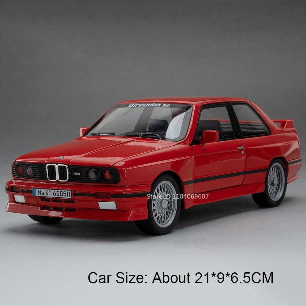 1:24 M3 Modelo Miniatura Carros de Brinquedo Liga Fundido Som Luz Porta Aberta Puxar Para Trás Absorção de Choque Modelos de Enfeite para Presentes Infantis