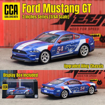 CCA 1/64 Carrinho de Brinquedo Diecast Com Caixa de Exibição GULF BMW Volkswagen Lamborghini Chevrolet Ford Rodas Livres Coleção Miniatura
