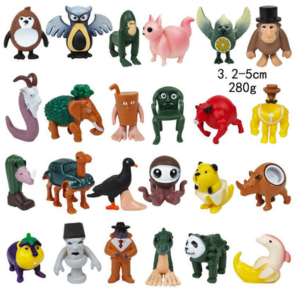 Boneco de brinquedo italiano Brainrot Tung Sahur Tralalero Tralala Figuras Bombardino Crocodilo Shimpanzini Bananini Decoração de modelo Boneca Presente