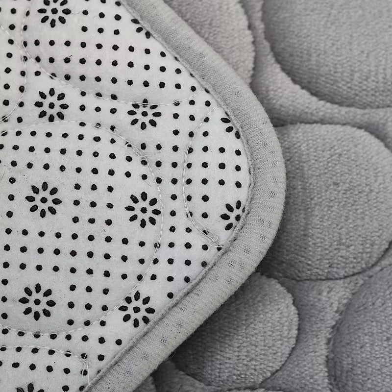 3pcs/Set Solid Color Simple Bathroom Water-absorbing and Non-slip Floor Mat Stone Pattern, Comfortable and Soft, Three-piece Set