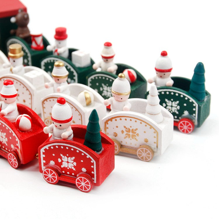 Wooden/Plastic Train Christmas Ornament Merry Christmas Decoration For Home 2025 Xmas Gifts Noel Natal Navidad New Year 2026