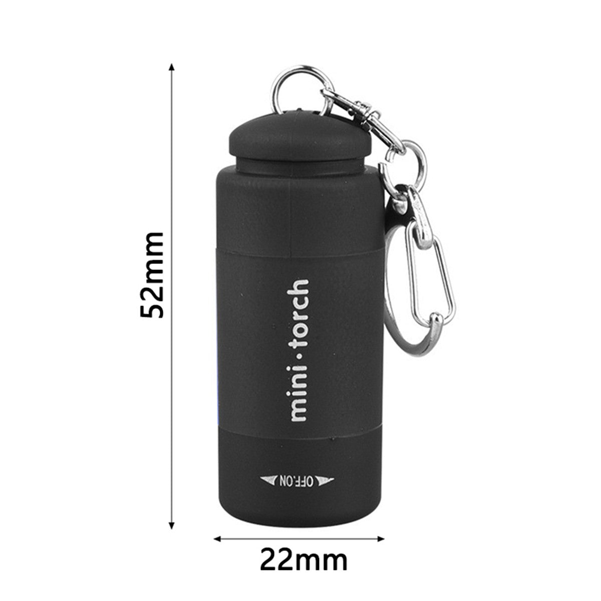 USB Rechargeable LED Multifunctional Strong Light Pocket Keychain Flashlight Waterproof Outdoor Hiking Camping Mini Flashlight