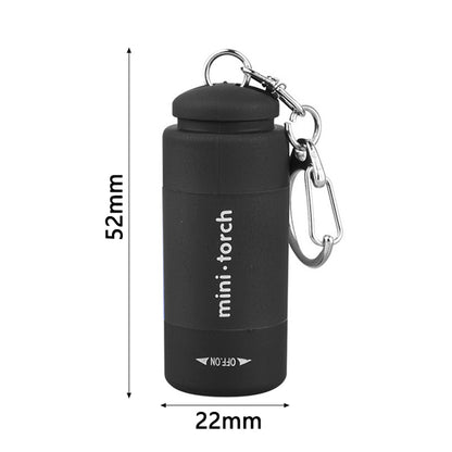 USB Rechargeable LED Multifunctional Strong Light Pocket Keychain Flashlight Waterproof Outdoor Hiking Camping Mini Flashlight