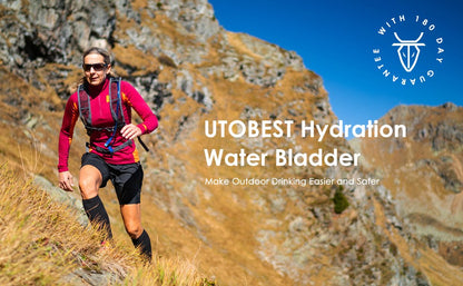 UTOBEST 1L/1.5L/2L/3L Hydration Bladder Water Reservoir Water Bag BPA Free for Running Cycling Hiking