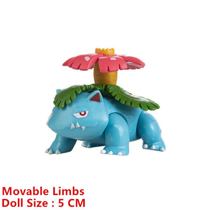 Pokémon 4-13cm Novos Desenhos Animados Filme Anime Figura Pikachu Mewtwo Charmander Blastoise Gurado Pet Ação Modelo Brinquedo Presentes