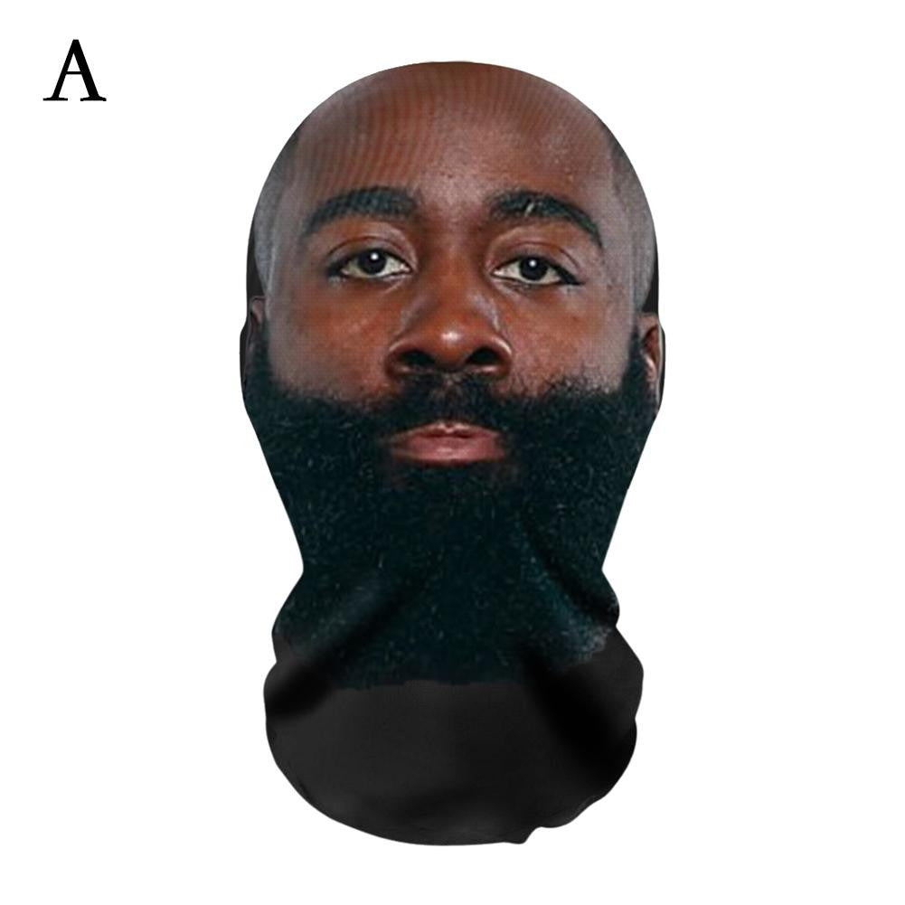 Full Face Mask Celebrity Ball-game Star Face Mask Simulation Mesh Mask For Men Party Supplies Cosplay Props Novel