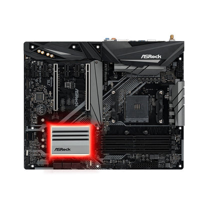 Placa-mãe ASRock X470 MASTER SLI/AC Suporta CPU 1600 2700X 1700X 5600X 5700X3D 5800X3D 5800X 4xDDR4 M.2 AMD X470 ATX