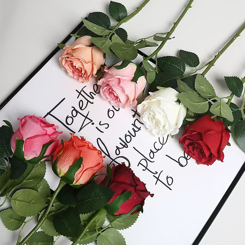 1/3/5/10/20pcs Roses Artificial Flowers Rose Flower Branch Artificial Red Roses Realistic Fake Rose for Wedding Home Decor